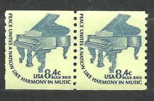 US 1975-81 SC # 1615 C Grand Piano Horizontal coil pair. MNH. VF - Picture 1 of 1