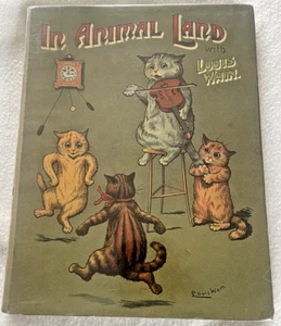 B403 In Animal Land with Louis Wain - Published 1904 - Picture 1 of 5