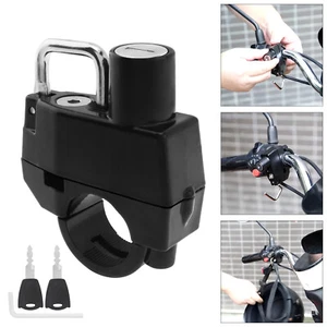 New Motorcycle 22mm Handlebar Anti-Theft Helmet Lock for Motorbike / Scooter - Picture 1 of 12