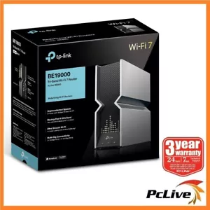 TP-Link Archer BE800 BE19000 Tri-Band Wi-Fi 7 Router 2x 10G 2.5G Ports Mesh 6GHz - Picture 1 of 11