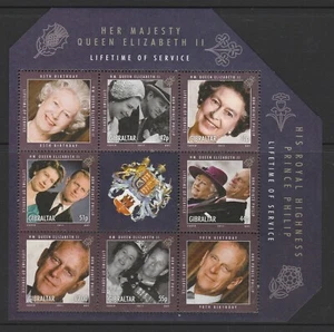 GIBRALTAR - 2011 QUEEN & Philip "Lifetime of SERVICE" block ,MINISHEET MNH - - Picture 1 of 1