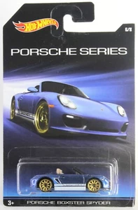 Porsche Series 6/8 azul Hot Wheels 2014 2015 Porsche Boxster Spyder - Imagen 1 de 1
