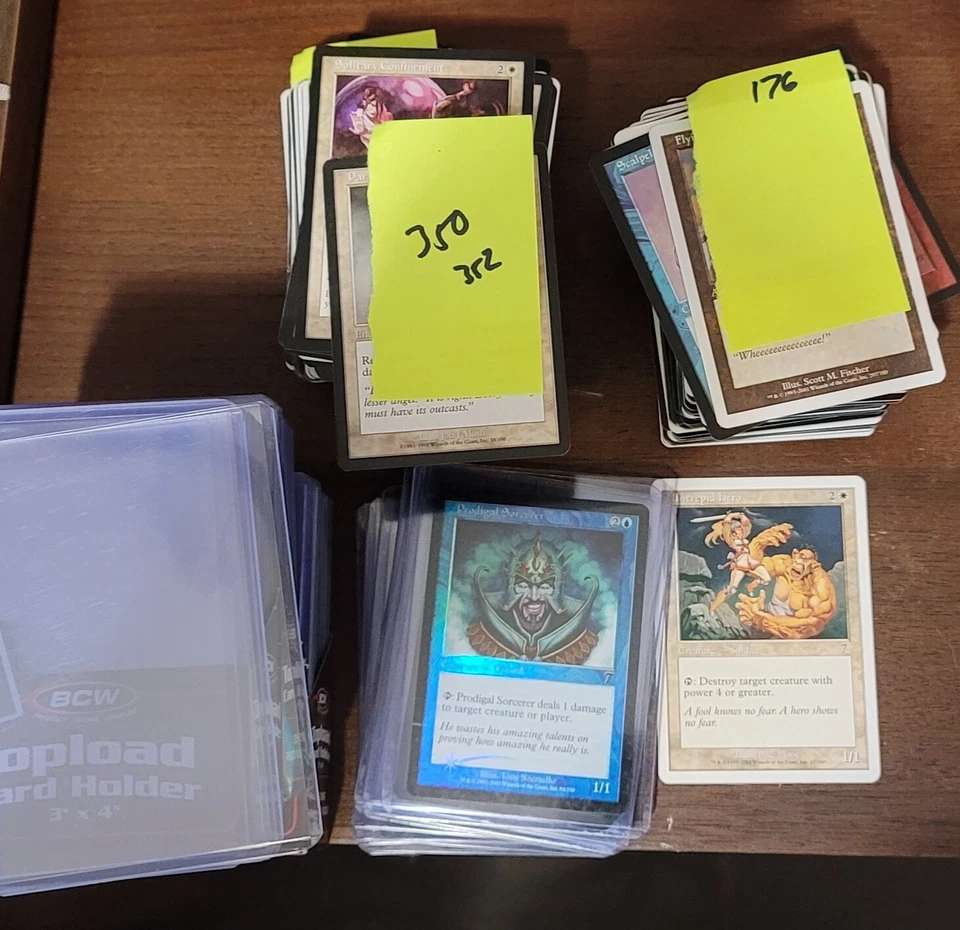 $1088.10 Magic the Gathering Lot 360 Cards + 75+ Plastic holders - Image 1 of 2