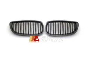 Juego de rejillas para riñón con capucha delantera negra mate se adapta a BMW E92 E93 Pre-LCI Serie 3 y M3 - Imagen 1 de 3