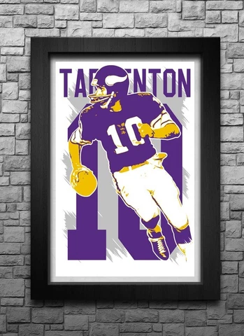 FRAN TARKENTON art print/poster MINNESOTA VIKINGS FREE S&H! JERSEY Cover
