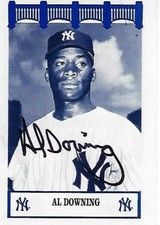 AL DOWNING  signed 1992 The Wiz YANKEES of the 60s - NEW YORK YANKEES