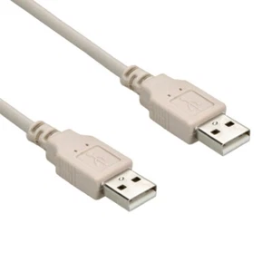 6ft USB 2.0 A Male to A Male High Speed Cable Cord Beige PC Mac - Picture 1 of 1