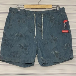 Neu mit Etikett Chaps Coastland Wash 100 % Baumwolle flexibler Bund 7" Schrittlänge Herrenshorts - Bild 1 von 10