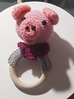 Rasseln, Greiflinge, Beißringe, Weihnachten, Geburt, Babyparty, Überraschung  - Bild 1 von 4