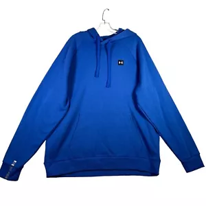 Felpa con cappuccio uomo Under Armour Rival Fleece taglia 2XL blu pullover con cappuccio tasca nuova con etichetta - Foto 1 di 16