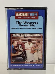 THE WEAVERS Greatest Hits (Cassette, 1982) Vanguard Twofer Gospel Folk Blues - Picture 1 of 5