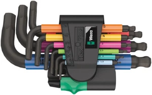 Wera 133164, 950/9 Hex-Plus Multicolour 2 L-Key Set, Metric, Blacklaser,9 Pieces - Picture 1 of 1