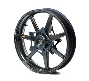 BST 7-Spoke Carbon Fiber Front Rear Rims Wheels Kawasaki Ninja H2 H2R H2 SE SX - Picture 1 of 4