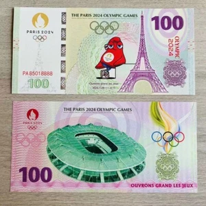 France Paris 2024 Olympics Games Mascot Commemorative coupon With fluoresce - Picture 1 of 2