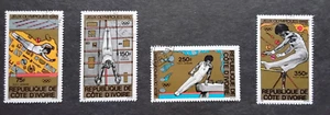 stamps Ivory Coast SC #1008-1013 C66-C69 used CTO olympics - Imagen 1 de 1