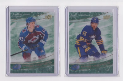 2022-23 UPPER DECK ICE PREMIERES GREEN PARALLEL /599 - DROP DOWN LIST - Image 1 of 4