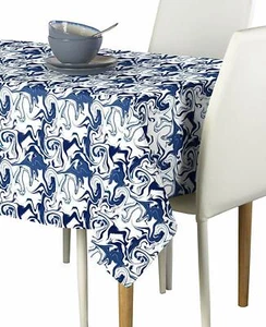 Blue Marble Signature Tablecloth Assorted Sizes - Picture 1 of 1