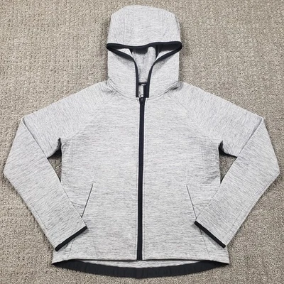 Chaqueta con capucha Lululemon City Bound para mujer talla 4 gris jaspeado W4AD2S Foto 1 de 4
