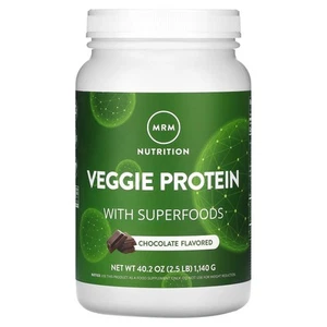 2 X MRM Nutrition, Veggie Protein with Superfoods, Chocolate Flavored, 2.5 lb (1 - Picture 1 of 2