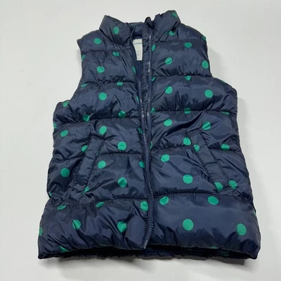 Chaleco Puffer Antiguo Azul Marino Talla M (8) Niñas Azul Lunares Chaleco Foto 1 de 4