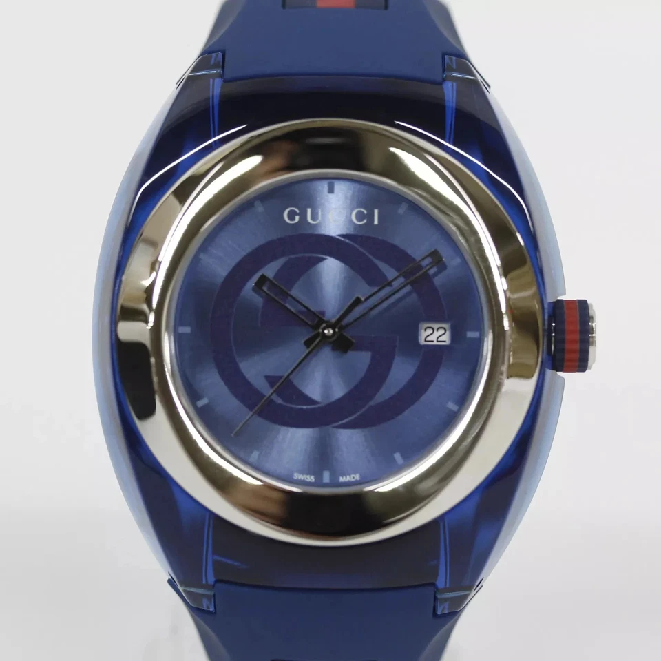 Reloj Hombre GUCCI SYNC YA137104 - Esfera Azul, Movimiento Cuarzo, Auténtico de Foto 1 de 4