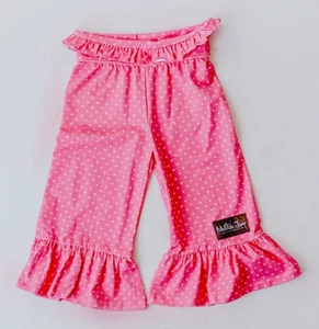 NWT Matilda Jane Carnation Dot Big Ruffle Leggings Girl's Size 6 - Picture 1 of 2