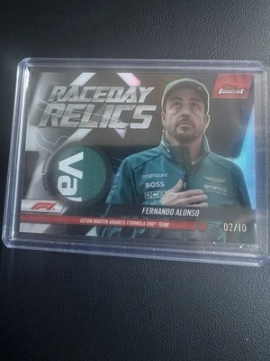 Fernando Alonso 2024 Topps Finest F1 Raceday Relics Sick Patch 2/10 🔥🔥 RARE - Image 1 of 2