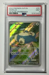 Snorlax SVP051 •PSA 9 MINT• Full Art Scarlet &Violet: Black Star Promo 2023 - Picture 1 of 3