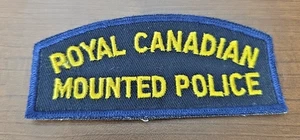 RCMP with border Canadian Police Shoulder Patch Obsolete Vintage - Bild 1 von 2