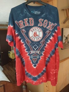 Camiseta de béisbol Boston Red Sox azul líquido tie dye talla XL - Imagen 1 de 13