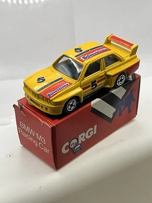 Corgi BMW M3 Racing Car Diecast Model Silverstone No5 Yellow Boxed Great Britain - Image 1 of 4