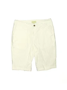Caribbean Joe Women Ivory Khaki Shorts 8 - Picture 1 of 2
