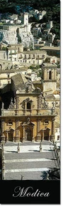 SEGNALIBRO SICILIA DA COLLEZIONE MODICA DUOMO SAN PIETRO TORRE OROLOGIO BAROCCO - Imagen 1 de 1