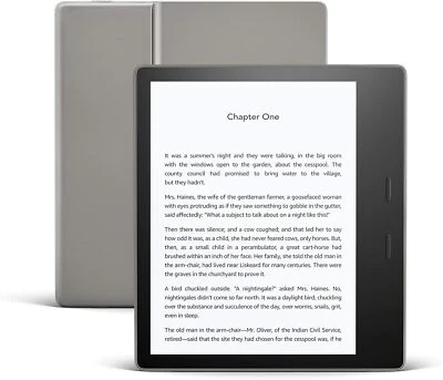 KINDLE OASIS EREADER TABLET 10TH GEN 7" 8GB WI-FI WATERPROOF WARM LIGHT SILVER - Image 1 of 4