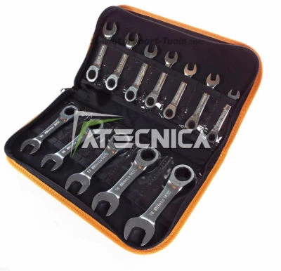 Set 12pz chiavi combinate a cricchetto corte BETA 142C/A poligonali reversibili - Immagine 1 di 3