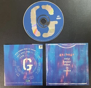 1992 Garbage: Only Happy When It Rains Near Mint CD w/ Sleeve and Cover - Picture 1 of 4
