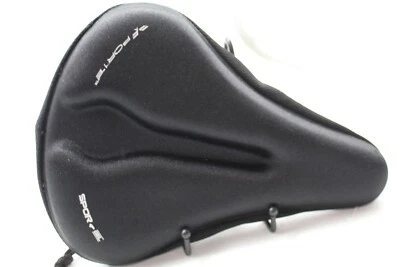 Asiento de bicicleta Forte Sport de gel negro con cubierta extraíble Foto 1 de 4