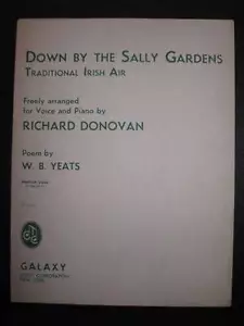Down By The Sally Gardens Sheet Music 1947 Traditional Irish Air (O) - Picture 1 of 2