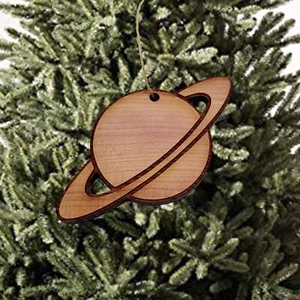 Saturn - Cedar Ornament - Picture 1 of 3