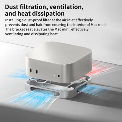 Desktop Stand for Mac Mini M4 /M4 Pro 2024 Heat Dissipation Aluminum Mount Dock - Image 1 of 4