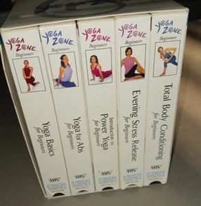 Yoga Zone,VHS Set Beginners Set 5 Tap.es,used - Picture 1 of 13