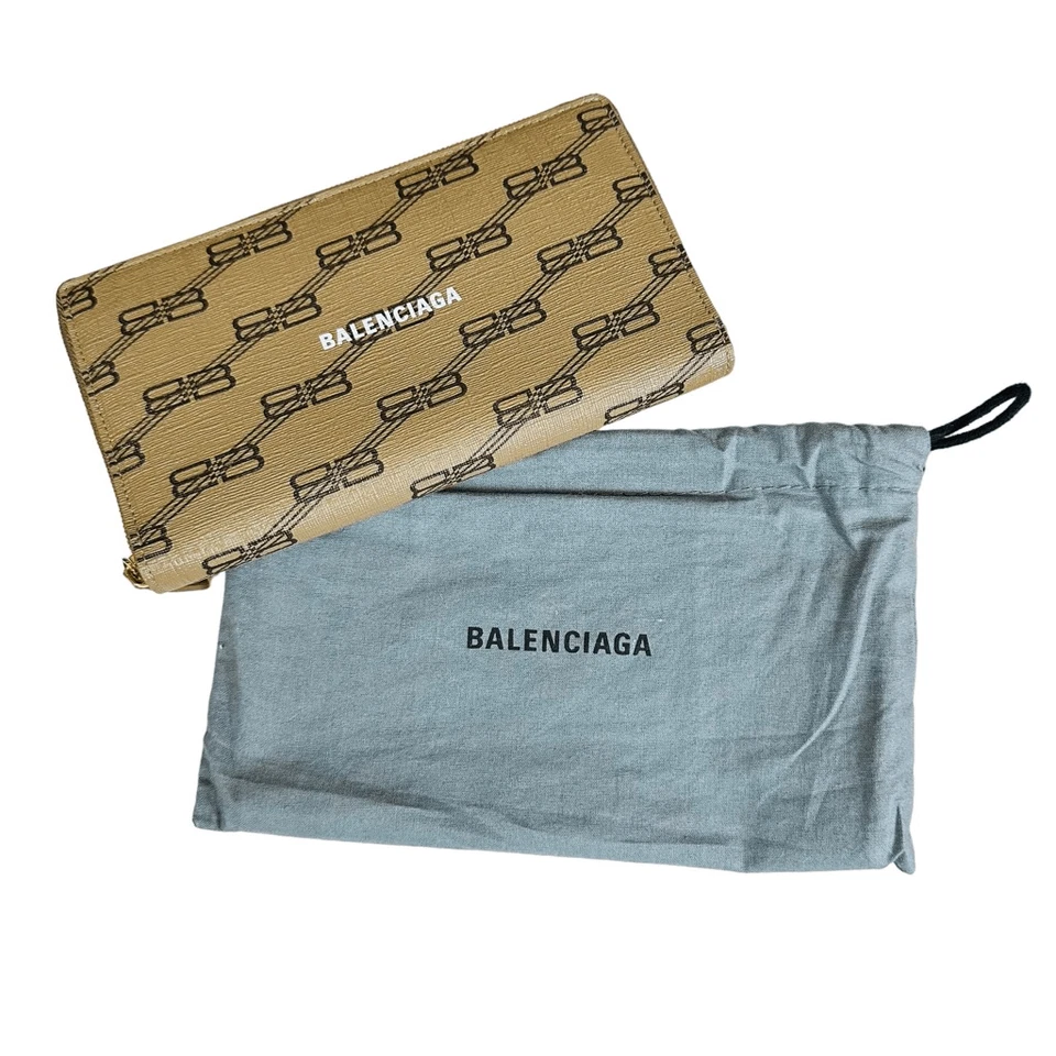 Balenciaga Signature Continental Zip Around Wallet BB Monogram Coated Canvas - Image 1 of 4