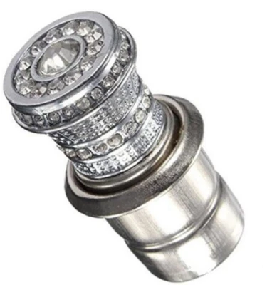 12V Car Cigarette Lighter Bling Crystal Rhinestone Car Charger Decor Accessories - Image 1 of 4