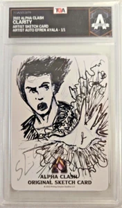 2022 Alpha Clash Artist Sketch Card - Clarity (Artist Efren Ayala Auto) - Picture 1 of 2