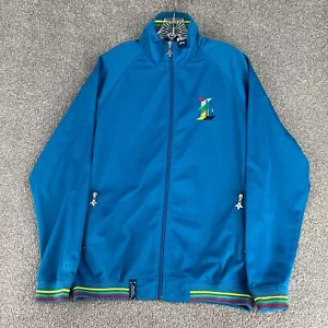 LRG Jacket Adult Extra Large Light Blue Embroidered Full Zip Track Y2k - Picture 1 of 20