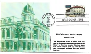 2001 FDC, FORBES FIELD, LEGENDARY BASEBALL FIELDS,ERROR COVER - Picture 1 of 1