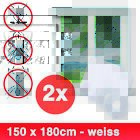Grafner Fliegengitter Insektenschutz Mückenschutz Fenster Dachfenster 150x180cm
