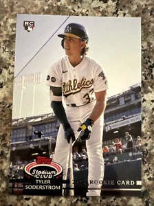 2024 Topps Stadium Club Tyler Soderstrom RC Rookie Design Variation #215 SP A’s - Picture 1 of 2