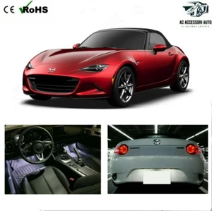 KIT LED INTERNI MAZDA MX5 MX-5 MX 5 KIT DI CONVERSIONE COMPLETA + LUCI TARGA LED - Imagen 1 de 8