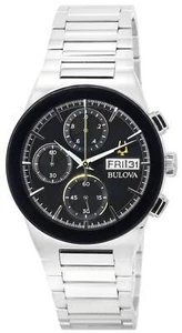 Orologio Uomo Bulova Millennia Modern Cronografo Quadrante Nero Quarzo 96C149 - Foto 1 di 4